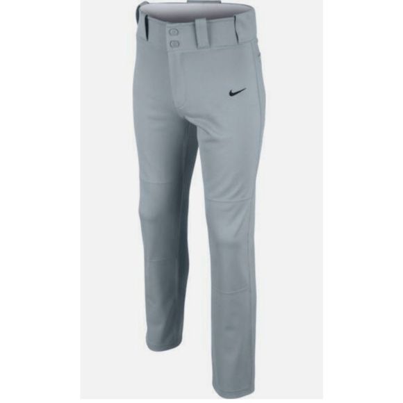 NEW Boy's Youth Medium NIKE Core Dri-Fit Open Hem Baseball Pants Gray 615283-052 - Picture 2 of 8
